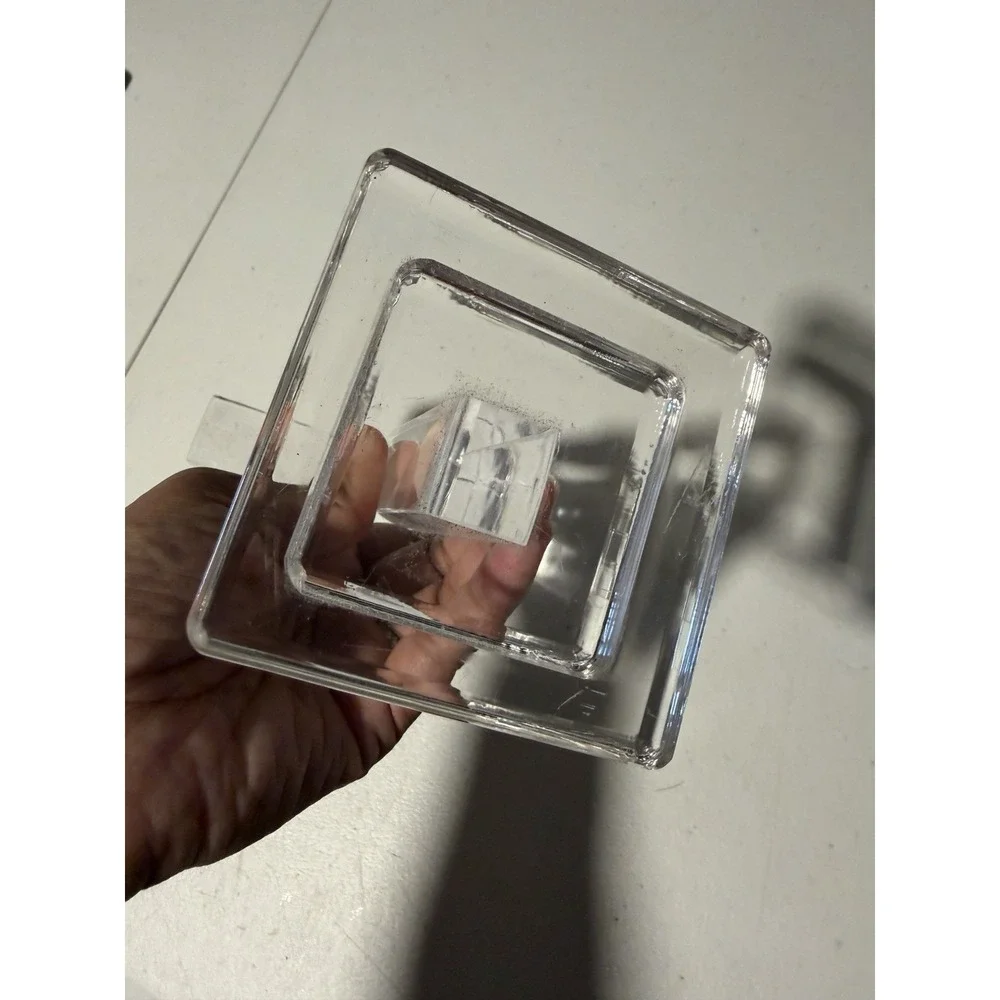 Acrylic Cross Clear Stand Religious Vintage Decor